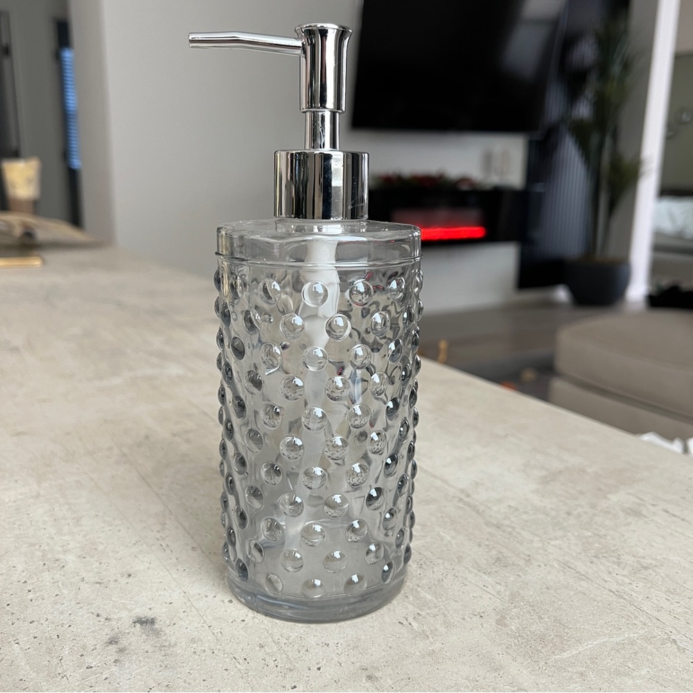 Elegant Gray Soap Dispenser